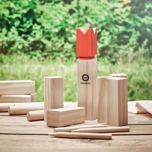 Kubb set pine wood - Image 5